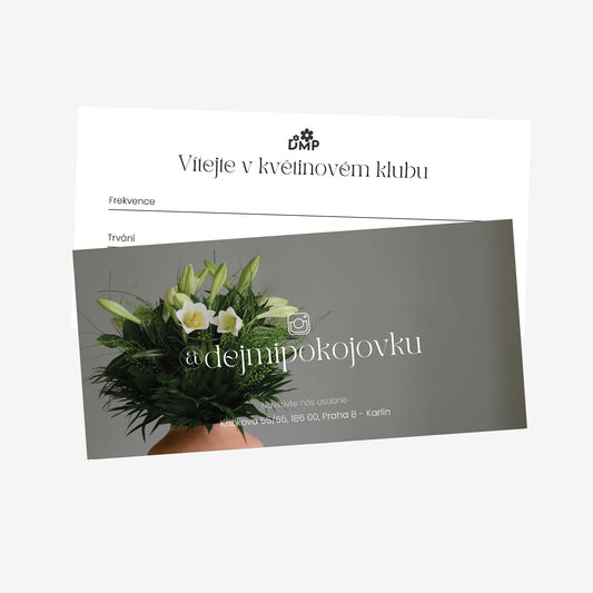 Dárkový poukaz na předplatné kytic
