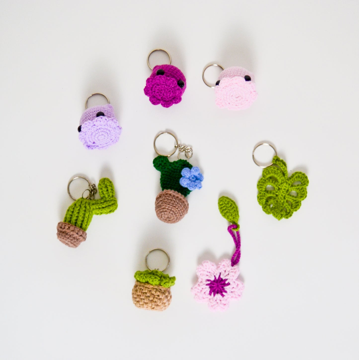 Naše háčkované přívěšky - malé